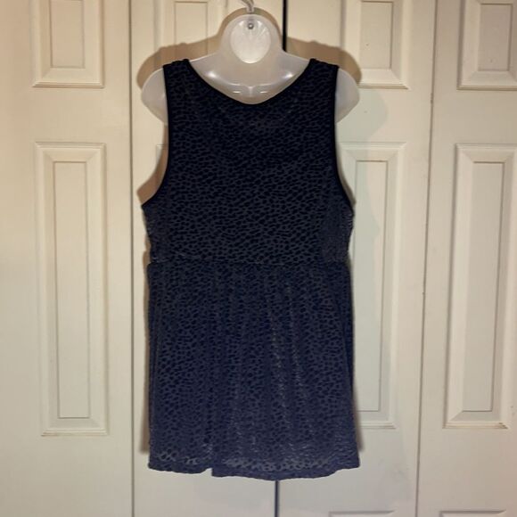 Torrid Velvet Burnout Leopard Peplum Tank Top 2/2X - Picture 10 of 15